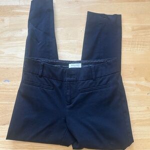 Anthropologie Essential Slim Black Pants Size 0